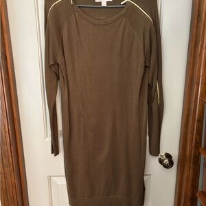 MICHAEL Michael Kors Olive Sweater Long Sleeve Dress